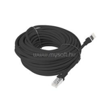 Lanberg patch kábel Cat5e UTP 15 m (fekete) (PCU5-10CC-1500-BK) kábel és adapter