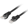 Lanberg Patchcord Kábel RJ45 Cat.6 20m Lanberg UTP LSZH CU FEKETE FLUKE PASSED 20M (PCU6-10CU-2000-BK)
