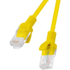 Lanberg Patchcord RJ45 CAT5e UTP kábel 0.25m sárga (PCU5-10CC-0025-Y) (PCU5-10CC-0025-Y)