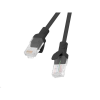Lanberg Patchcord RJ45 CAT6 UTP kábel 10m fekete (PCU6-10CC-1000-BK) (PCU6-10CC-1000-BK) - UTP