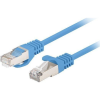 Lanberg PCF6-20CC F/UTP Cat6 RJ45 Patch kábel 1m - Kék 10-es csomag (PCF6-20CC-0100-B)