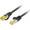 Lanberg PCF6A-10CU S/FTP Cat6 Patch kábel 5m - Fekete (PCF6A-10CU-0500-BK)