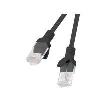 Lanberg PCU6-10CC-0150-BK hálózati kábel Fekete 1,5 M Cat6 U/UTP (UTP) kábel és adapter