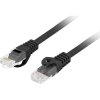 Lanberg PCU6-10CU-1000-BK 10m Cat6 U/UTP AWG26 LSZH árnyékolatlan fekete patch kábel (PCU6-10CU-1000-BK)