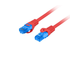 Lanberg S/FTP CAT6a Patch kábel 0.5m Piros kábel és adapter