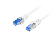 Lanberg S/FTP CAT6a Patch kábel 10m Fehér (PCF6A-10CC-1000-W) kábel és adapter