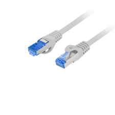 Lanberg S/FTP CAT6a Patch kábel 1.5m Szürke kábel és adapter
