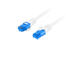 Lanberg S/FTP CAT6a Patch kábel 1m Fehér (PCF6A-10CC-0100-W) kábel és adapter