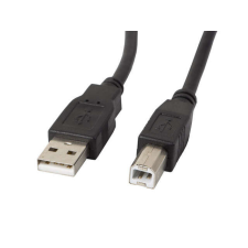 Lanberg USB 2.0 A - USB 2.0 B (apa - apa) kábel 1.8 m - Fekete FERRITE kábel és adapter