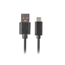 Lanberg USB 3.1-C apa - USB 3.1-A apa Adatkábel 1.8m - Fekete (CA-USBO-31CU-0018-BK) kábel és adapter