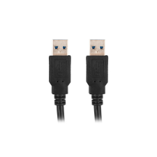 Lanberg USB-A 3.0 kábel M/M 1,8M fekete kábel és adapter