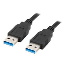 Lanberg USB-A M/M 3.0 kábel 1.8m fekete (CA-USBA-30CU-0018-BK) (CA-USBA-30CU-0018-BK) kábel és adapter