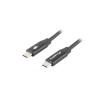 Lanberg USB-C - USB-C kábel 1.8m fekete (CA-CMCM-40CU-0018-BK) (CA-CMCM-40CU-0018-BK)