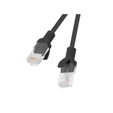 Lanberg UTP CAT6 Patch kábel 2m Fekete (PCU6-10CC-0200-BK) kábel és adapter