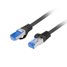 Lanberg UTP CAT6A Összekötő Fekete 25cm PCF6A-10CC-0025-BK kábel és adapter