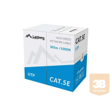 Lanberg UTP stranded cable CCA, cat. 5e, 305m, gray kábel és adapter