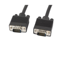 Lanberg VGA - VGA kábel 5m Fekete (CA-VGAC-10CC-0050-B+) kábel és adapter