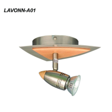 Landlite LAVONN-A01 spotlámpa 1xGU10 50W 230V (matt króm / faborítás) világítás