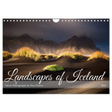  Landscapes of Iceland (Wall Calendar 2024 DIN A4 landscape), CALVENDO 12 Month Wall Calendar naptár, kalendárium