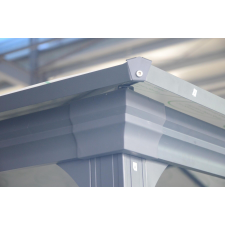 Lanitgarden LANITPLAST 43 kerti pavilon antracit + clear PC kerti bútor
