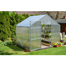 Lanitgarden üvegház LANITPLAST DOMIK 2,6x4 m PC 4 mm LG2563 kerti tárolás