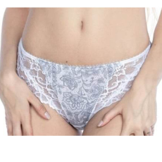 Lanny mode Női finom selyme-csipke mintás alsó 2XL, Fehér