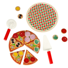 Lantoska fa szeletelhető pizza kiegészítőkkel konyhakészlet