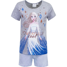  Lányok rövid pizsama, Frozen erősen menő, szürke 6 éves