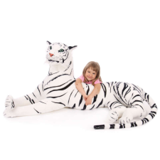 Lao - hatalmas plüss fehér tigris plüssfigura