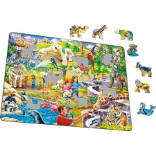 Larsen Maxi LA-US30 Forma puzzle 48 db Állatkert (7023852120545) puzzle, kirakós