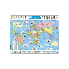 Larsen Maxi Puzzle 107 db-os - Politikai világtérkép puzzle, kirakós