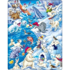 Larsen Maxi US28 Forma puzzle 36 db Állatok (7023852120453)