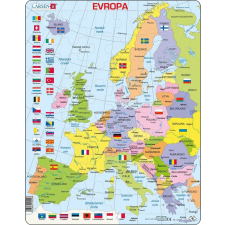 Larsen Puzzle Politikai térkép Európa 48 darab puzzle, kirakós