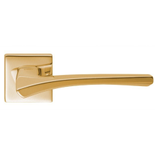 Lartech-Maestro Mandelli Astrid Négyzetrozettás Ajtókilincs Szatén Súrolt Réz Csak Kilincs Felső Rozetta zár és alkatrészei