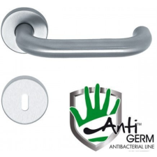 Lartech-Maestro Rondo Antigerm Körrozettás Ajtókilincs Rozsdamentes Inox WC zár és alkatrészei