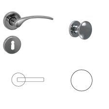 Lartech-Maestro Sofia Fényes Króm Fényes Króm PZ Gomb/Kilincs zár és alkatrészei