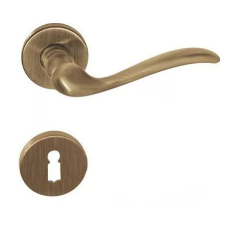 Lartech-Maestro Tolosa Körrozettás Kilincsgarnitúra Antik Súrolt Felület Csak Kilincs Felső Rozetta zár és alkatrészei