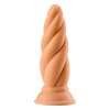 LateToBed Max & Co Felix - csavaros anál dildó - 15cm (natúr)