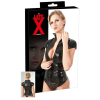  LATEX - cipzáros, rövidujú női felső (fekete)