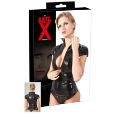 LATEX - cipzáros, rövidujú női felső (fekete) bőr, lakk, latex eszköz