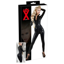  LATEX - hosszúujjú női overall (fekete) bőr, lakk, latex eszköz