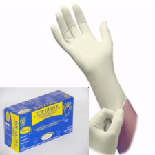  Latex vizsgálókesztyű TOP GLOVE gyógyászati segédeszköz