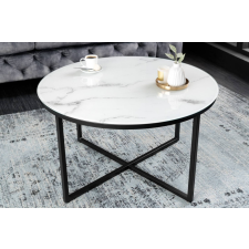 Latrisha Design dohányzóasztal Latrisha 80 cm fehér - márvány utánzat bútor