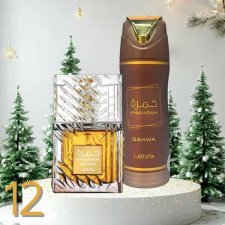  Lattafa Khamrah Qahwa Illatpár - uniszex parfüm és dezodor illatcsomag12 kozmetikai ajándékcsomag