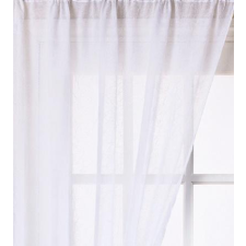 Látvány Textil Kft Egyszínű gyűrt voila kész függöny fehér 220x530cm lakástextília