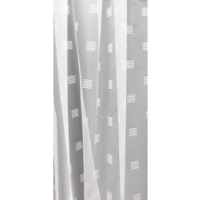 Látvány Textil Kft Fehér jaquard kész függöny négyzetes mintával 180x340cm lakástextília
