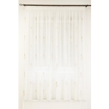 Látvány Textil Kft Fehér voila kész függöny Bonita 02 bézs drapp 160x160cm lakástextília