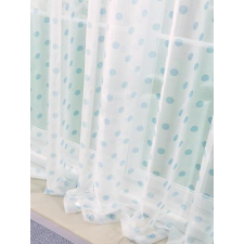 Látvány Textil Kft Fehér voila kész függöny kék pöttyös 160x120cm lakástextília