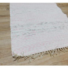 Látvány Textil Kft Rongyszőnyeg pamut rózsaszín fehér csíkos 70x150cm lakástextília