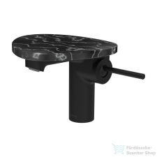 Laufen ADA egykaros mosdó csaptelep leeresztő nélkül, PVD matt fekete/fekete márvány HF506702516060 csaptelep